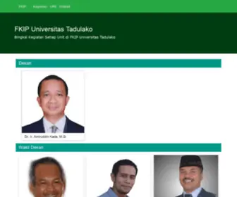 Fkipuntad.com(FKIP Universitas Tadulako) Screenshot