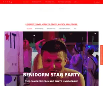 Fkitparties.com(Benidorm stag hen and party travel) Screenshot