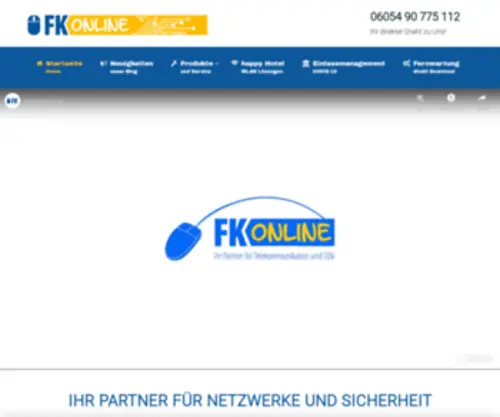 Fkonline.de(Ihr Partner für Telekommunikation und EDV) Screenshot