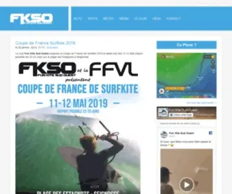 Fksudouest.com(Fun Kite Sud Ouest) Screenshot