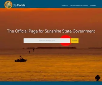 FL.gov(The Official Portal of the State of Florida) Screenshot