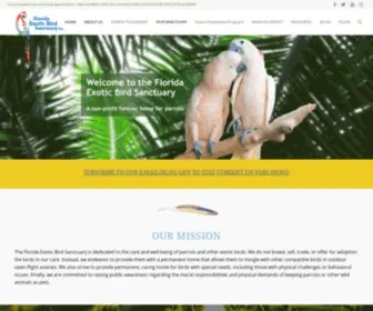 Flabirdsanctuary.org(A non profit forever home for parrots) Screenshot