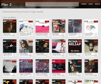 Flac2.com(High resolution quality Music Store FLAC) Screenshot