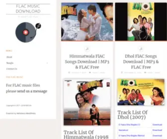 FlacmusiCDownload.com(FLAC Music Download) Screenshot