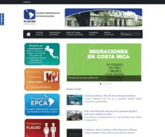 Flacso.or.cr(FLACSO Costa Rica es un organismo internacional) Screenshot