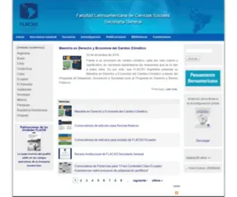 Flacso.org(Facultad Latinoamericana de Ciencias Sociales) Screenshot