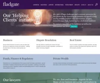 Fladgate.com(An internationally focused law firm) Screenshot