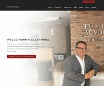 Fladvocates.com(Insurance attorney Dania Beach) Screenshot