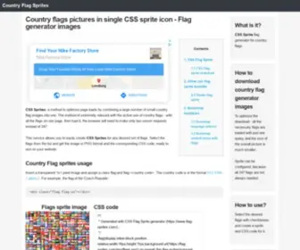 Flag-Sprites.com(Country Flags Generator) Screenshot