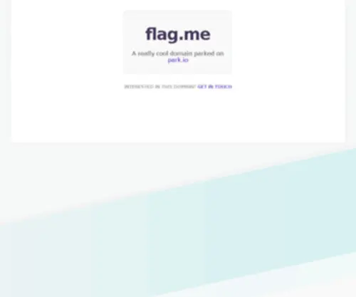 Flag.me(A really cool domain parked on Park.io) Screenshot