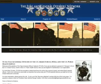 Flagandgeneralofficers.org(The Flag and General Officers’ Network's mission) Screenshot