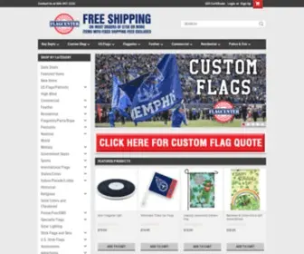 Flagcenter.com(Shop Custom Flags) Screenshot