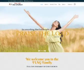 Flagchurch.org(Full Life Assembly of God FLAG) Screenshot