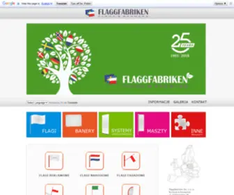 Flaggfabriken.pl(Producent flag oraz banerów) Screenshot