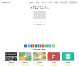 Flaglegame.net(Flagle) Screenshot