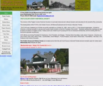 Flaglercountyhistoricalsociety.com(Flagler County Historical Society) Screenshot