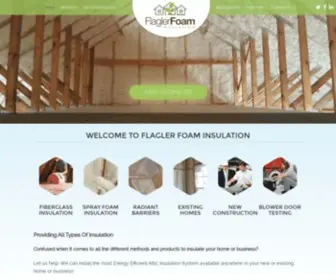 Flaglerfoam.com(Foam Insulation Palm Coast) Screenshot