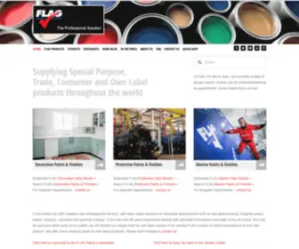 Flagpaints.co.uk(Specialist UK paint manufacturer Marine Decorative Industrial and Protective coatings FLAG Paints) Screenshot