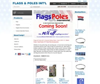 Flagsandpoles.com(Flags & Poles Int'l) Screenshot