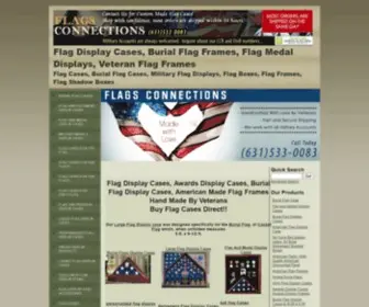 Flagsconnections.com(Flag Display Cases) Screenshot