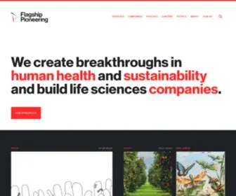 Flagshippioneering.com(Flagship Pioneering) Screenshot