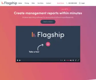 Flagshipreporting.com(Intuitive Accounting Software) Screenshot