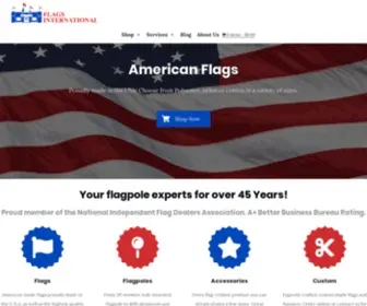 Flagsinternational.com(The Premier Flag and Flagpole Specialty Company) Screenshot