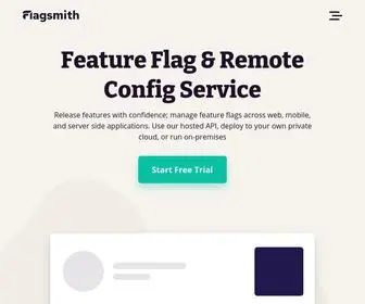 Flagsmith.com(Feature Flag & Remote Config Service) Screenshot