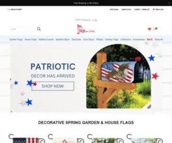 Flagsonastick.com(Garden Flags and Decorative House Flags for Outdoor Yard Decor) Screenshot