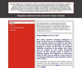 Flagstar-Interest-ON-Escrow-Class-Action.com(Flagstar Interest) Screenshot