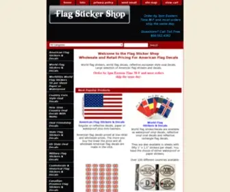 Flagstickershop.com(Wholesale US flag stickers) Screenshot