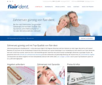 Flair-Dent.de(Premium Zahnersatz zum fairen Preis) Screenshot