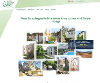 Flair.co.at(FLAIR Bauträger heißt Sie willkommen) Screenshot