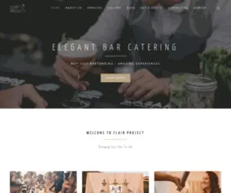 Flairprojectsb.com(Most entertaining bartenders in California for your event) Screenshot