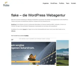 Flake.ch(Flake WordPress Agentur) Screenshot