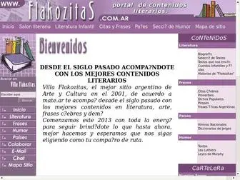 Flakozitas.com.ar(BieNVeNiDoS a EL PORTAL LiTeRaRio de "Villa Flakozitas") Screenshot