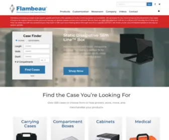 Flambeaucases.com(Flambeau Cases) Screenshot