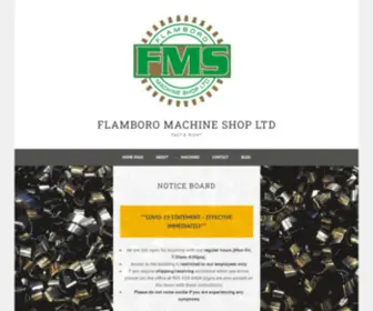 Flamboromachineshop.ca(Fast & Right) Screenshot