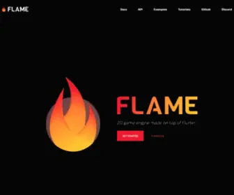 Flame-Engine.org(Flame engine) Screenshot
