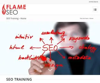 Flame-Seo.uk(SEO training from Flame SEO) Screenshot