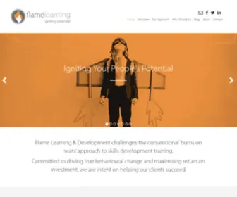 Flamelearning.com(Flame Learning & Development) Screenshot