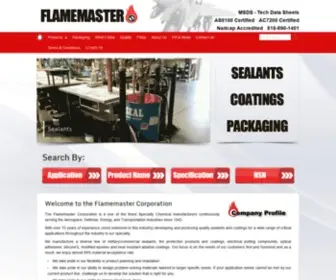 Flamemaster.com(Flamemaster Sealants) Screenshot