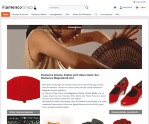 Flamenco-Shop.de(Kaufen Sie Kleider Röcke Schuhe und Fächer) Screenshot