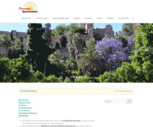 Flamenco-Sprachreisen.com(Intensivsprachreisen & Intensivsprachwochen Spanien) Screenshot