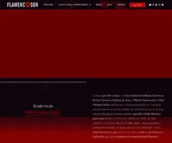 Flamencoson.com(Cursos de Flamenco Online) Screenshot