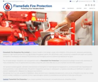 Flamesafe.com.au(Fire Protection Services) Screenshot