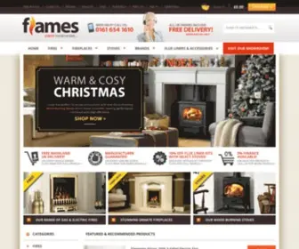 Flames.co.uk(Fireplaces UK including Gas Fires) Screenshot