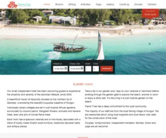 Flametreecottages.com(Flame Tree Cottages Zanzibar) Screenshot