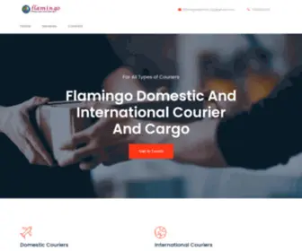 Flamingocourier.com(Flamingo Domestic And International Courier and Cargo) Screenshot