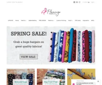 Flamingofabrics.co.uk(Custom Fabrics UK Fabric Printing Service) Screenshot